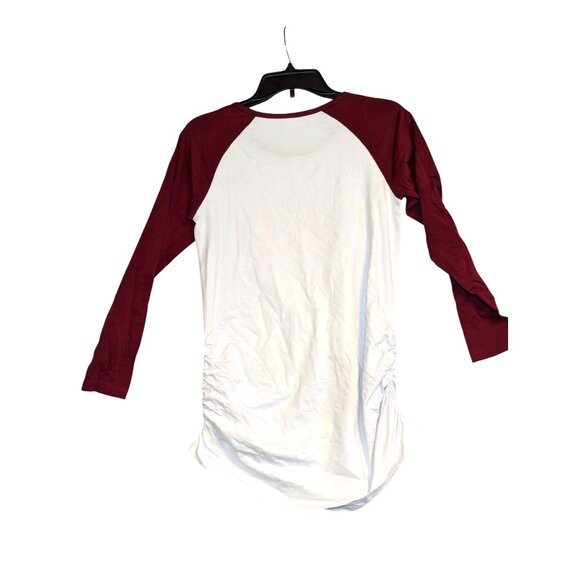 Maternity Raglan Tee "Theres A Turkey In This Oven" Size S - Picture 4 of 4